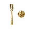 Fork Gold Lapel Pin