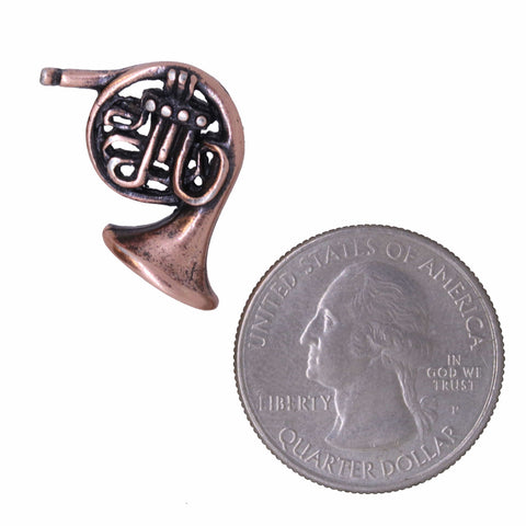 French Horn Copper Lapel Pin