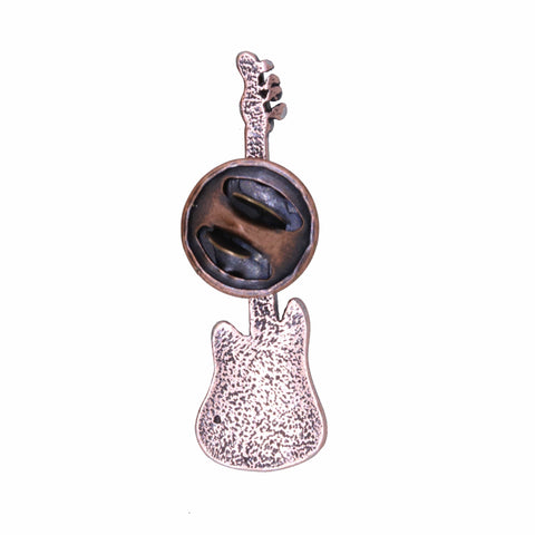 Electric Guitar Copper Lapel Pin