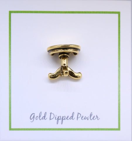 Table Gold Lapel Pin