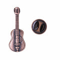 Acoustic Guitar Copper Lapel Pin