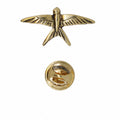 Swallow Gold Lapel Pin