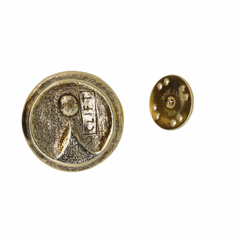 Apple Pie Gold Lapel Pin