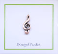 G-Clef Copper Lapel Pin