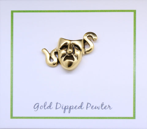 Tragedy Gold Lapel Pin