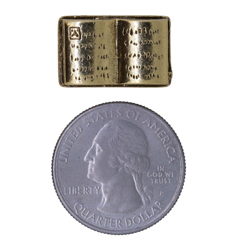 Book Gold Lapel Pin