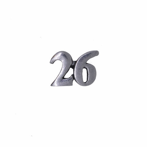 Number Lapel Pins