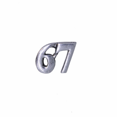Number Lapel Pins
