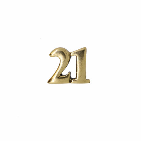 Number Gold Lapel Pins