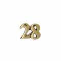 Number Gold Lapel Pins