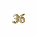 Number Gold Lapel Pins