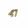 Number Gold Lapel Pins