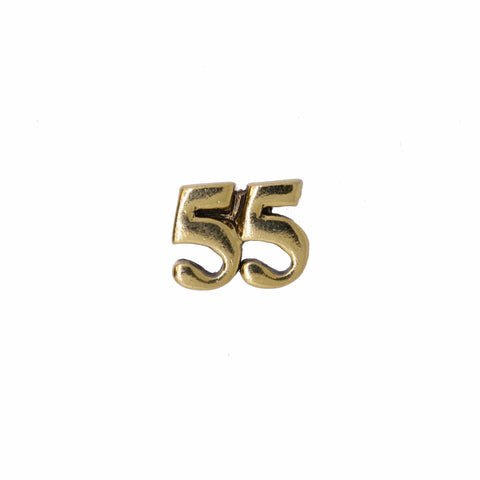 Number Gold Lapel Pins