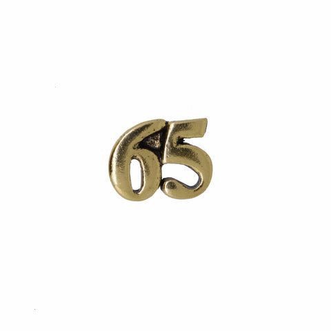 Number Gold Lapel Pins