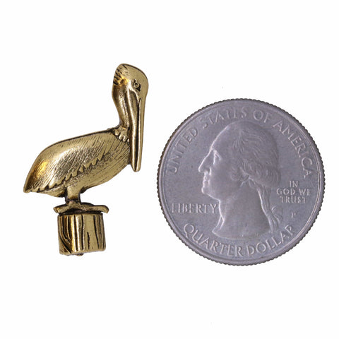 Pelican Gold Lapel Pin