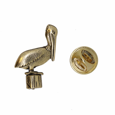 Pelican Gold Lapel Pin
