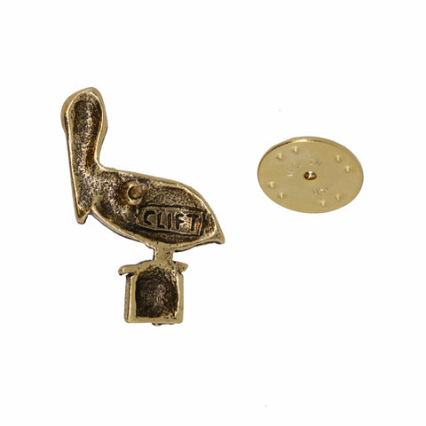 Pelican Gold Lapel Pin