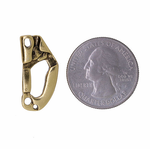 Climbing Ascender Gold Lapel Pin