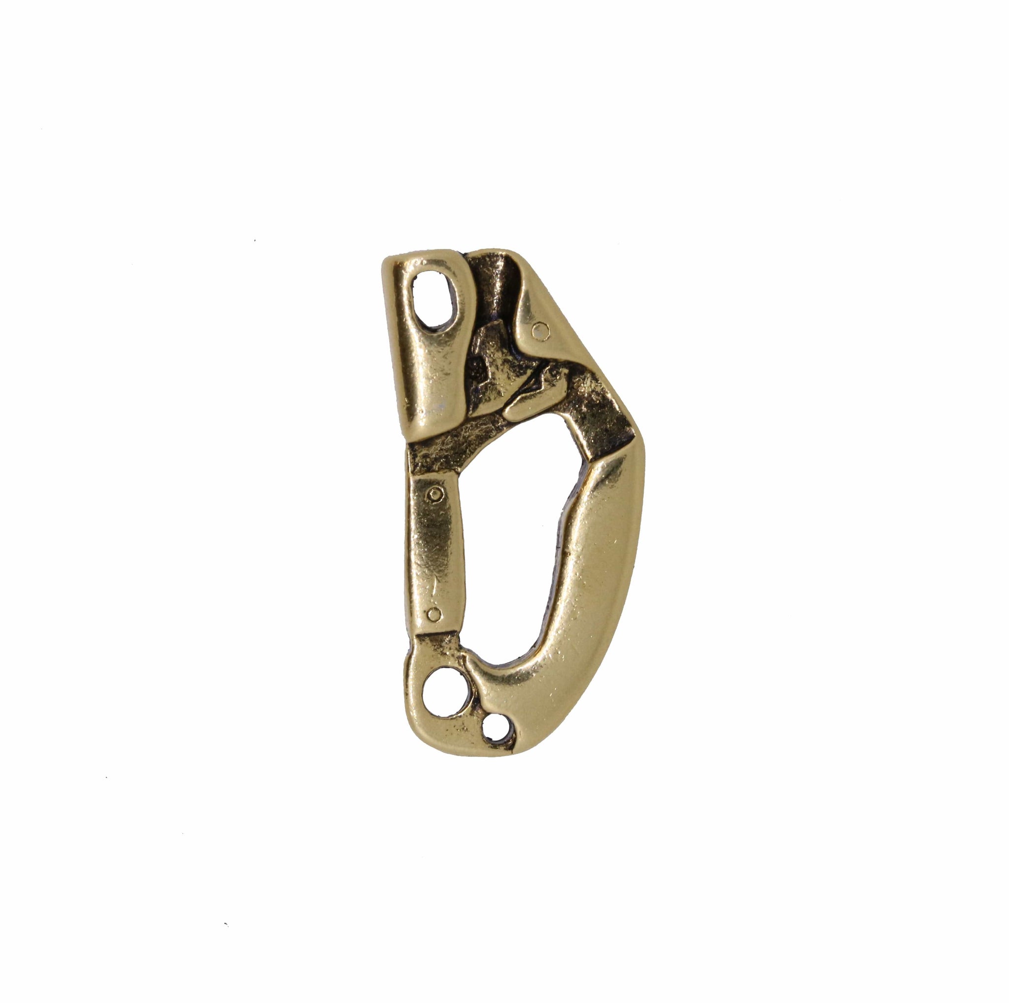 Climbing Ascender Gold Lapel Pin