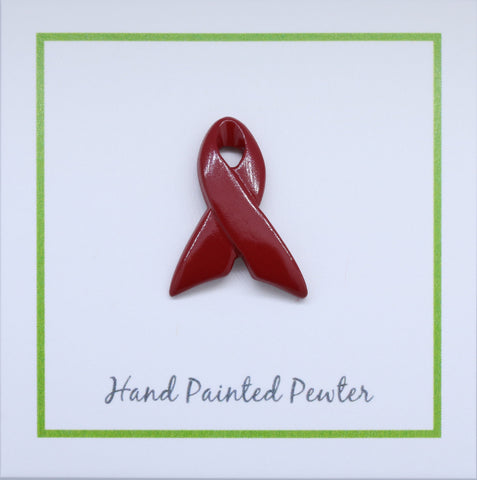 Red Awareness Ribbon Lapel Pins