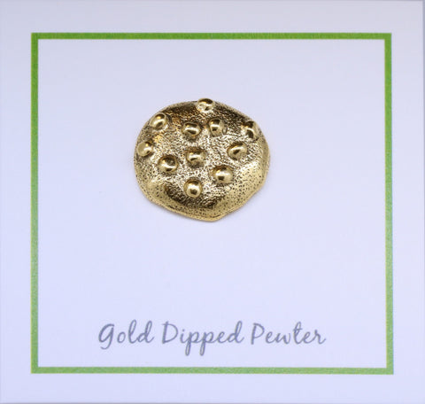 Cookie Gold Lapel Pin
