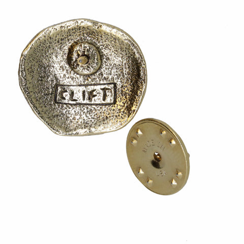 Cookie Gold Lapel Pin