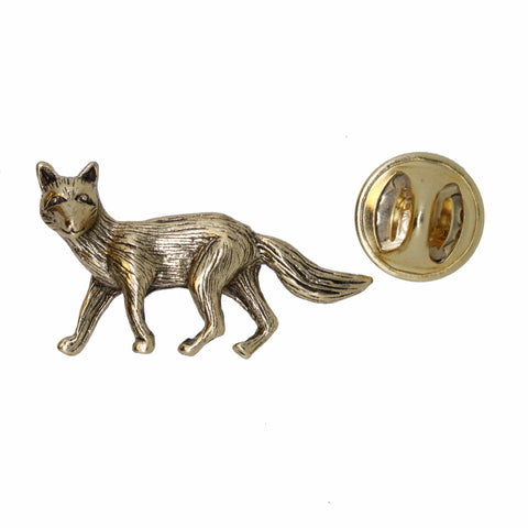 Fox Gold Lapel Pin