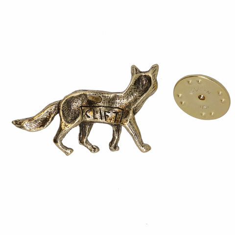 Fox Gold Lapel Pin