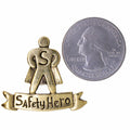 Safety Hero Gold Lapel Pin