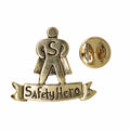 Safety Hero Gold Lapel Pin