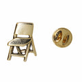 Folding Chair Gold Lapel Pin