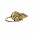 Rat Gold Lapel Pin