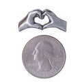 Heart Hands Lapel Pin