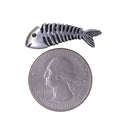 Fish Skeleton Lapel Pin