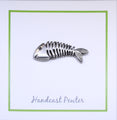 Fish Skeleton Lapel Pin