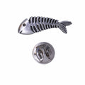 Fish Skeleton Lapel Pin