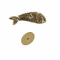 Fish Skeleton Gold Lapel Pin