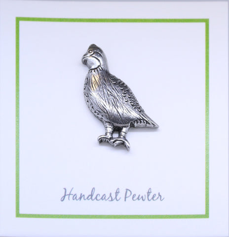 Quail Lapel Pin