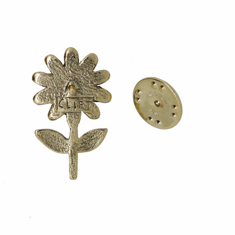 Daisy Gold Lapel Pin