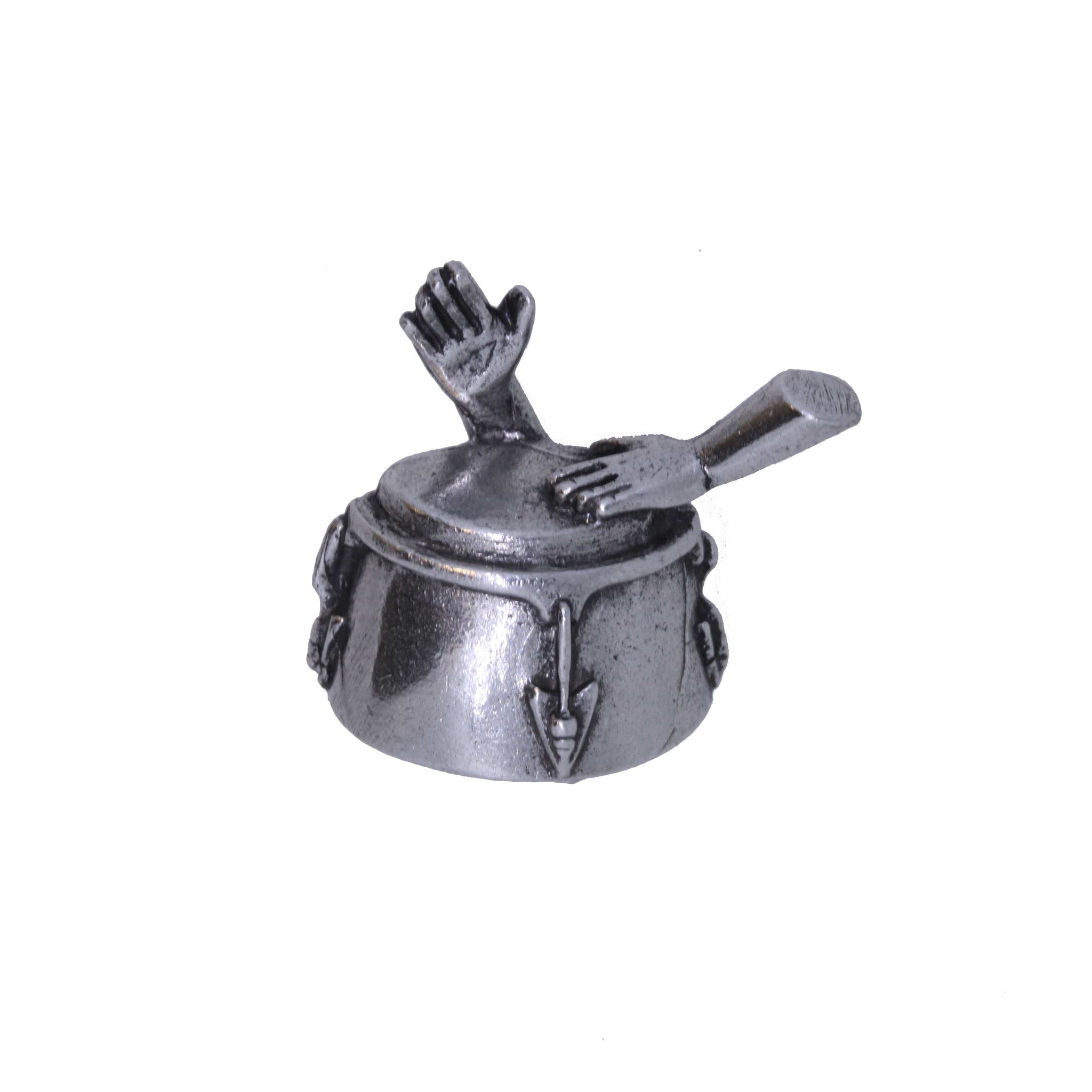 Conga Drum with Hands Lapel Pin