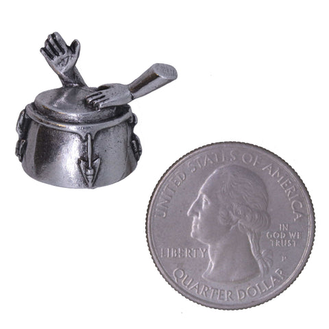 Conga Drum with Hands Lapel Pin