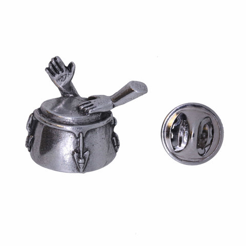 Conga Drum with Hands Lapel Pin