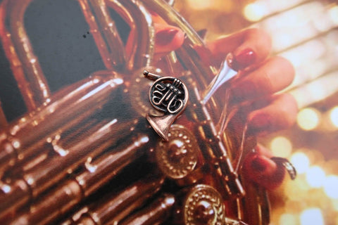 French Horn Copper Lapel Pin