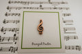 G-Clef Copper Lapel Pin