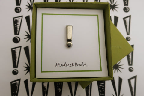 Exclamation Point Lapel Pin