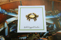 Blue Crab Gold Lapel Pin