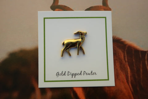 Antelope Gold Lapel Pin