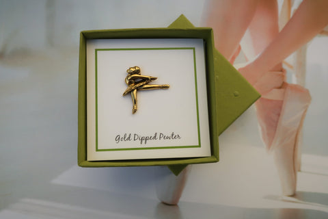 Dancer Gold Lapel Pin