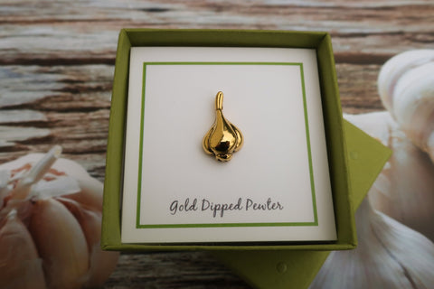 Garlic Gold Lapel Pin