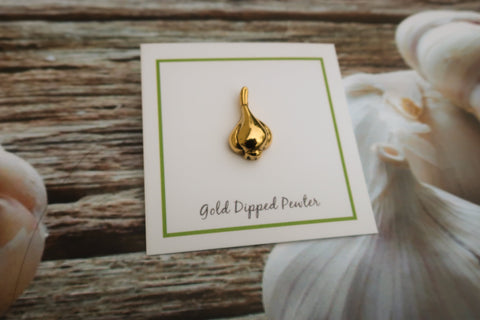 Garlic Gold Lapel Pin